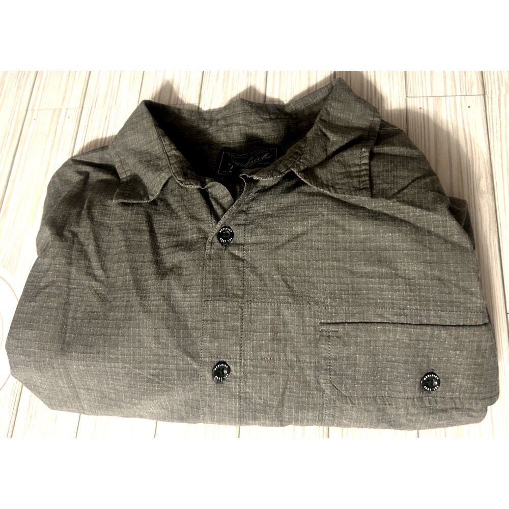 Woolrich Mens Roll Up long Sleeve Gray Button Up Shirt‎ Size XXL